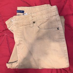 Tan woman’s jeans